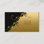 Berufliches Gold Look Elegantes klassisches Busine Visitenkarte (Rückseite)