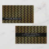 Berufliches Gold Lux Weave Visitenkarte (Vorne/Hinten)