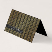 Berufliches Gold Lux Weave Visitenkarten (Vorderseite)