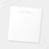 Berufliches Gold Notizblock