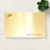 Berufliches Gold Template Modernes Elegantes Einfa Post-it Klebezettel (Büro)