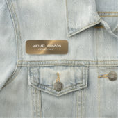 Berufliches Goldbüro Namensschild (Beispiel)