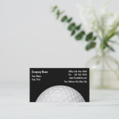 Berufliches Golf-Thema Visitenkarte (Stehend Vorderseite)