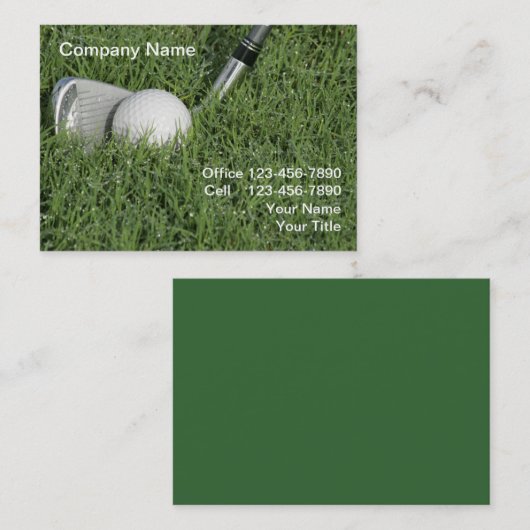 Berufliches Golf-Thema Visitenkarte (Vorne/Hinten)