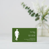 Berufliches Golfthema Visitenkarte (Stehend Vorderseite)