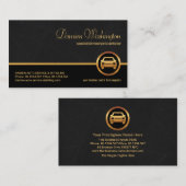 Berufliches graues Marmor Auto Visitenkarte (Vorne/Hinten)