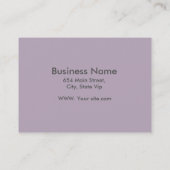 Berufliches graues Metall Elegante Moderne Schwarz Visitenkarte (Rückseite)