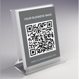 Berufliches Graues QR-Code-Marketing Flyer