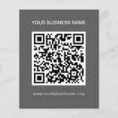 Berufliches Graues QR-Code-Marketing Flyer (Vorne)