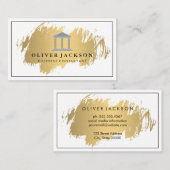 Berufliches Grenz-Gold gebürstet Visitenkarte (Vorne/Hinten)