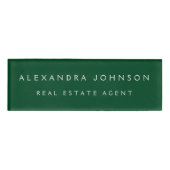 Berufliches grün-grünes Unternehmen Namenschild (Vorderseite)