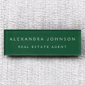 Berufliches grün-grünes Unternehmen Namenschild