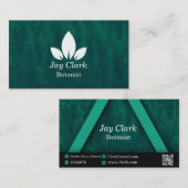 Berufliches Grün und Weiß des modernen Botanikers Visitenkarte (Vorne/Hinten)