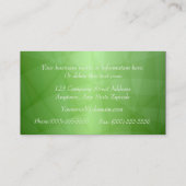 Berufliches Grün Visitenkarte (Rückseite)
