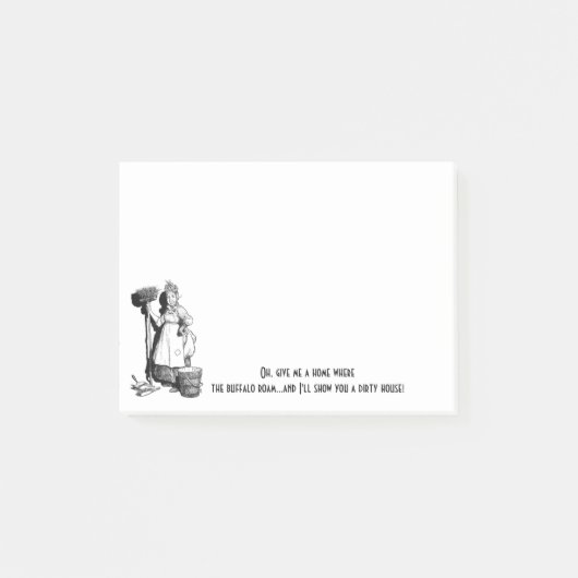 "Berufliches Haus Behalte" Post-it Klebezettel (Vorderseite)