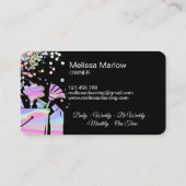 Berufliches Haus Reinigung Haushaltshilfe Holograp Visitenkarte (Rückseite)