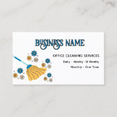 Berufliches Hausreinigungssaal Retro-Zimmer Visitenkarte (Vorderseite)