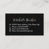 Berufliches Hausreinigungsservice schwarz Gold Visitenkarte (Rückseite)