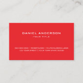 Berufliches, helles Rot Visitenkarte (Vorderseite)