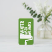 Berufliches Herausragendartgrün Visitenkarte (Stehend Vorderseite)