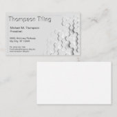 Berufliches Hexagon-Fliesen-Muster-elegantes Visitenkarte (Vorne/Hinten)