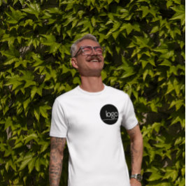 BERUFLICHES HINZUFÜGEN EIGENER LOGO WHITE BUSINESS T-Shirt