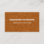 berufliches Holz Holzschnitzerei Visitenkarte (Vorderseite)