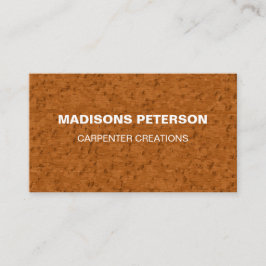 berufliches Holz Holzschnitzerei Visitenkarte