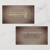 Berufliches Holzbearbeitungstool für Tischlerarbei Visitenkarte (Vorne/Hinten)