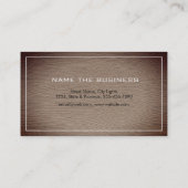 Berufliches Holzbearbeitungstool für Tischlerarbei Visitenkarte (Rückseite)