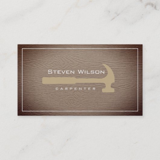 Berufliches Holzbearbeitungstool für Tischlerarbei Visitenkarte (Vorderseite)