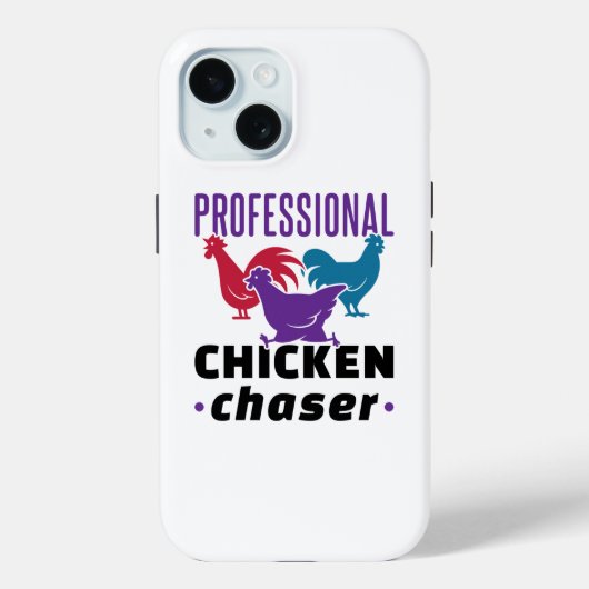 Berufliches Hühnchen Chaser Farbenfrohe Hühner Case-Mate iPhone Hülle (Rückseite)