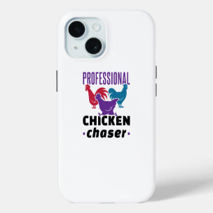Berufliches Hühnchen Chaser Farbenfrohe Hühner iPhone 15 Hülle