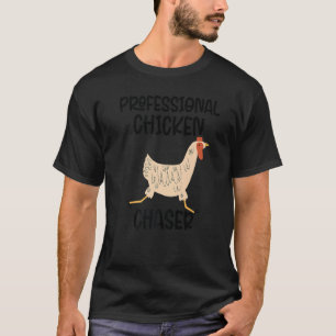 Berufliches Hühnerchaser Funny Funny Farm Bauer Ki T-Shirt