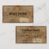 Berufliches Imitat-hölzerne einfache Visitenkarte (Vorne/Hinten)