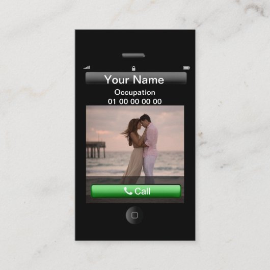 Berufliches individuell anpassbares iPhone-Design Visitenkarte (Vorderseite)