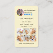 Berufliches Instagramm-Foto folgen Qr-Code Visitenkarte (Rückseite)