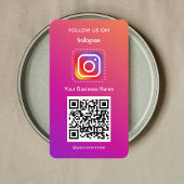 Berufliches Instagramm-Foto folgen Qr-Code Visitenkarte