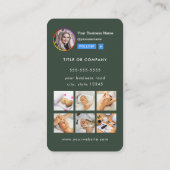 Berufliches Instagramm-Foto folgen Qr-Code Visitenkarte (Rückseite)