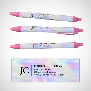 Berufliches Iridescent Opal stylisches Monogram Lo Kugelschreiber