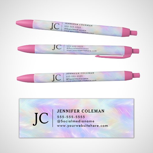Berufliches Iridescent Opal stylisches Monogram Lo Kugelschreiber