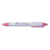 Berufliches Iridescent Opal stylisches Monogram Lo Kugelschreiber (Unterseite)
