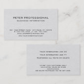 Berufliches Karten-weißes Leder-Foto des Visitenkarte (Vorne/Hinten)