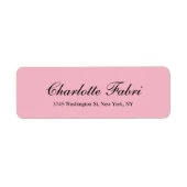 Berufliches klassisches, blassrosa Skript (Vorne)