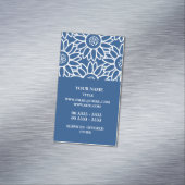 Berufliches, klassisches Blumenmuster Magnetische Visitenkarte (Beispiel)