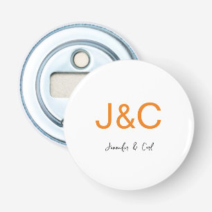 Berufliches klassisches Monogramm Minimalistisch S Flaschenöffner