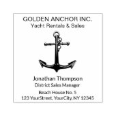 Berufliches klassisches Nautical Anchor Business Gummistempel (Prägung)