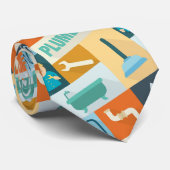 Berufliches Klempner-Iconic Krawatte (Gerollt)