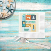 Berufliches Klempner-Iconic Serviette
