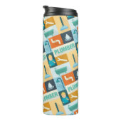 Berufliches Klempner-Iconic Thermosbecher (Nach rechts gedreht)